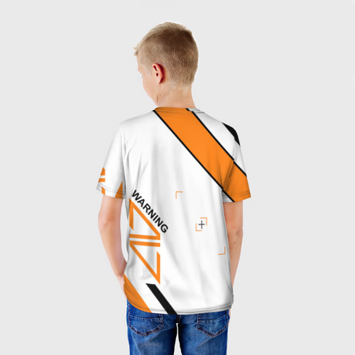 Детская футболка 3D с принтом AWP | Азимов (Azimov), вид сзади #2