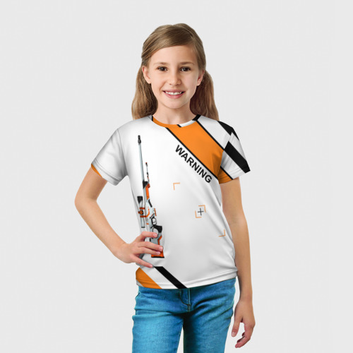 Детская футболка 3D с принтом AWP | Азимов (Azimov), вид сбоку #3