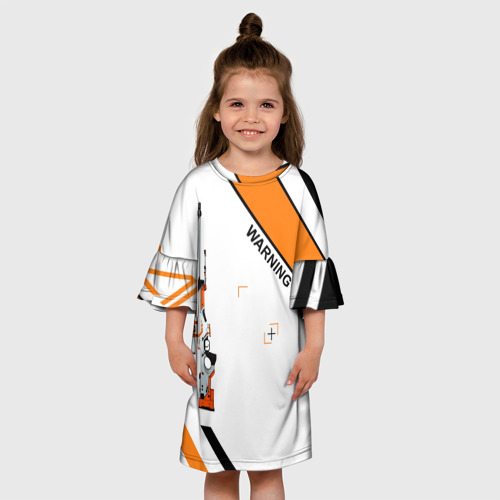 Детское платье 3D с принтом AWP | Азимов (Azimov), вид сбоку #3