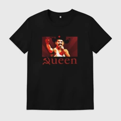 Мужская футболка хлопок Queen Серп и Молот - Советский Фредди Меркьюри