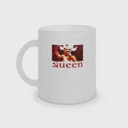 Кружка матовая стеклянная Queen Серп и Молот - Советский Фредди Меркьюри