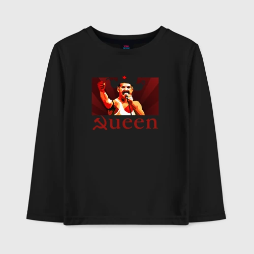 Детский лонгслив хлопок Queen Серп и Молот - Советский Фредди Меркьюри
