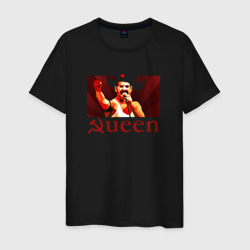 Мужская футболка хлопок Queen Серп и Молот - Советский Фредди Меркьюри