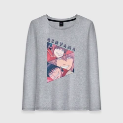 Женский лонгслив хлопок Гинтоки Кагура и Шинпачи