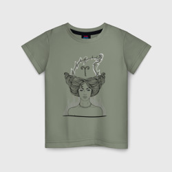 Детская футболка хлопок Девушка овен