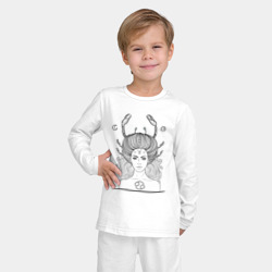 Детская пижама с лонгсливом хлопок Девушка рак - фото 2