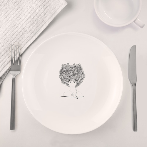 Набор: тарелка + кружка Девушка лев - фото 4