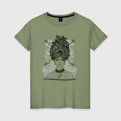 Девушка стрелец – Женская футболка хлопок с принтом купить со скидкой в -20%