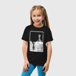 Детская футболка хлопок Шахматы Белые/Черные - пешка и король - фото 2