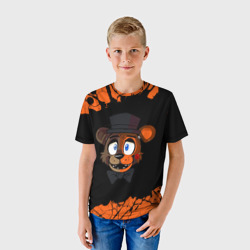 Детская футболка 3D FNAF - Фредди + Краска - фото 2