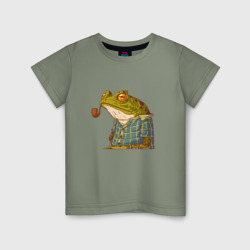 Детская футболка хлопок Мудрая лягушка