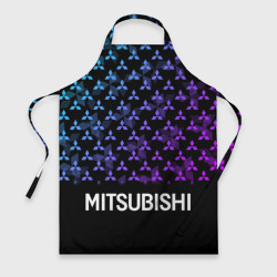 Фартук 3D Mitsubishi neon logo pattern