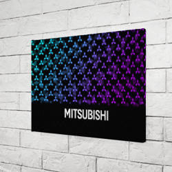 Холст прямоугольный Mitsubishi neon logo pattern - фото 2