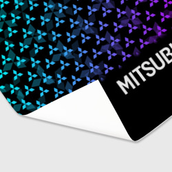 Бумага для упаковки 3D Mitsubishi neon logo pattern - фото 2