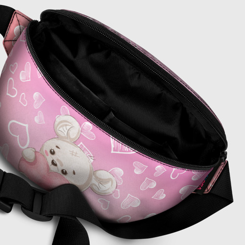 Поясная сумка 3D Милый мишка в сердечках - фото 7