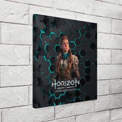 Холст квадратный Horizon 3d соты - фото 2
