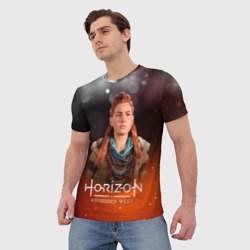 Мужская футболка 3D Horizon fire Aloy - фото 2