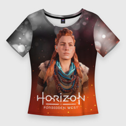 Женская футболка 3D Slim Horizon fire Aloy