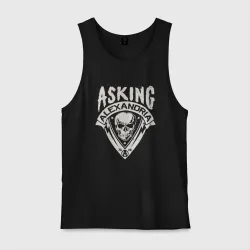 Мужская майка хлопок Asking Alexandria рок группа