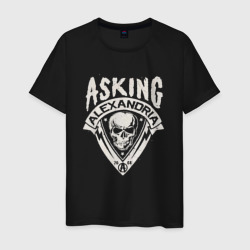 Мужская футболка хлопок Asking Alexandria рок группа