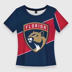 Женская футболка 3D Slim Florida Panthers , Флорида Пантерз