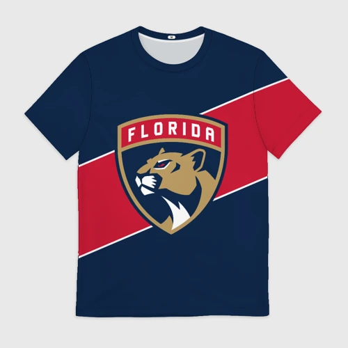 Мужская футболка 3D Florida Panthers , Флорида Пантерз