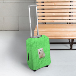 Чехол для чемодана 3D Приемлемо кот мем - фото 2