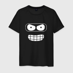 Бендер, Футурама – Мужская футболка хлопок с принтом купить со скидкой в -20%