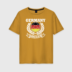 Женская футболка хлопок Oversize Футбол Германия