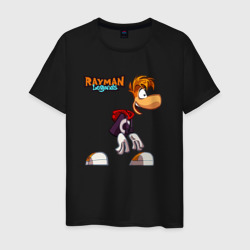 Rayman вид сбоку  – Мужская футболка хлопок с принтом купить со скидкой в -20%