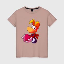 Rayman с сердечком в руках – Женская футболка хлопок с принтом купить со скидкой в -20%