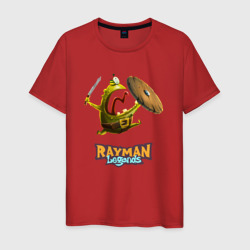 Rayman Legends Зеленый человечек с щитом – Мужская футболка хлопок с принтом купить со скидкой в -20%