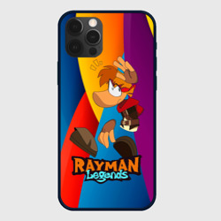 Чехол для iPhone 12 Pro Rayman  радужный фон