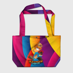 Пляжная сумка 3D Rayman  радужный фон