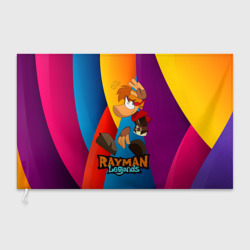 Флаг 3D Rayman  радужный фон