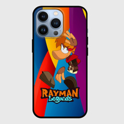 Чехол для iPhone 13 Pro Rayman  радужный фон