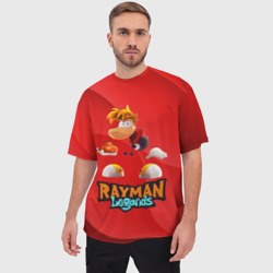 Мужская футболка oversize 3D Rayman Red Legends - фото 2