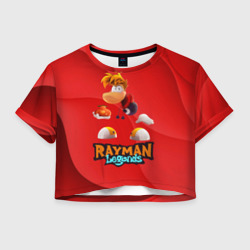 Женская футболка Crop-top 3D Rayman Red Legends