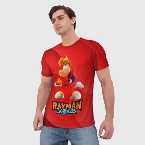 Мужская футболка 3D Rayman Red Legends, цвет 3D печать - фото 3