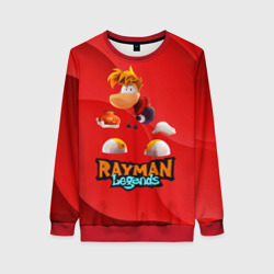 Женский свитшот 3D Rayman Red Legends