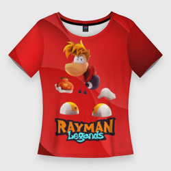 Женская футболка 3D Slim Rayman Red Legends