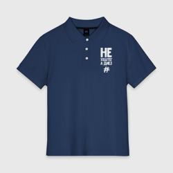 Женское поло хлопок Не хештег а диез