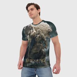 Мужская футболка 3D Годфри и лев Elden Ring - фото 2