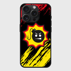 Чехол силиконовый для Apple iPhone 15 Pro матовый Serious Sam Big Logo