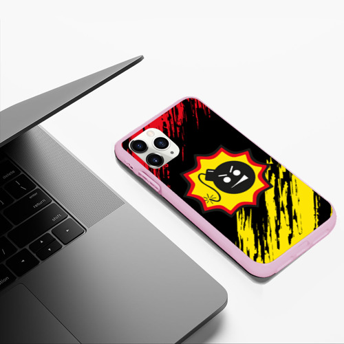 Чехол для iPhone 11 Pro Max матовый Serious Sam Big Logo, цвет розовый - фото 5