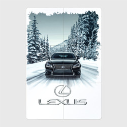 Магнитный плакат 2Х3 Lexus - зимняя дорога