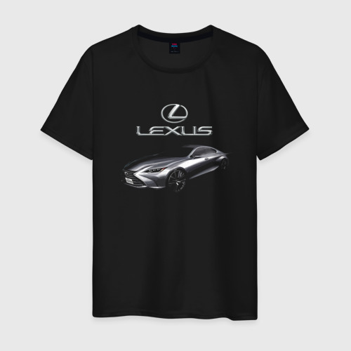 Мужская футболка хлопок Lexus / Concept / Prestige, цвет черный