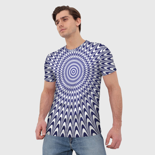 Мужская футболка 3D Иллюзия | Illusion, цвет 3D печать - фото 3