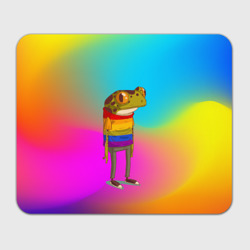 Прямоугольный коврик для мышки Радужная лягушка Rainbow Frog