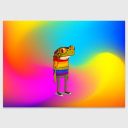 Поздравительная открытка Радужная лягушка Rainbow Frog
